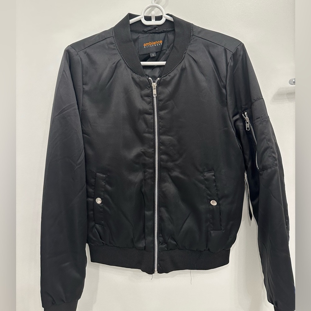 Black Bomber Jacket